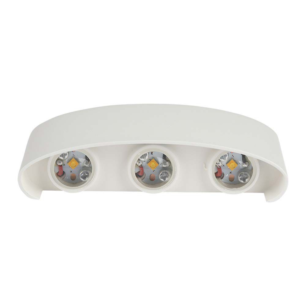 foto del prodotto lampada led a muro da esterno 6w wall light light sand white ip54 4000k