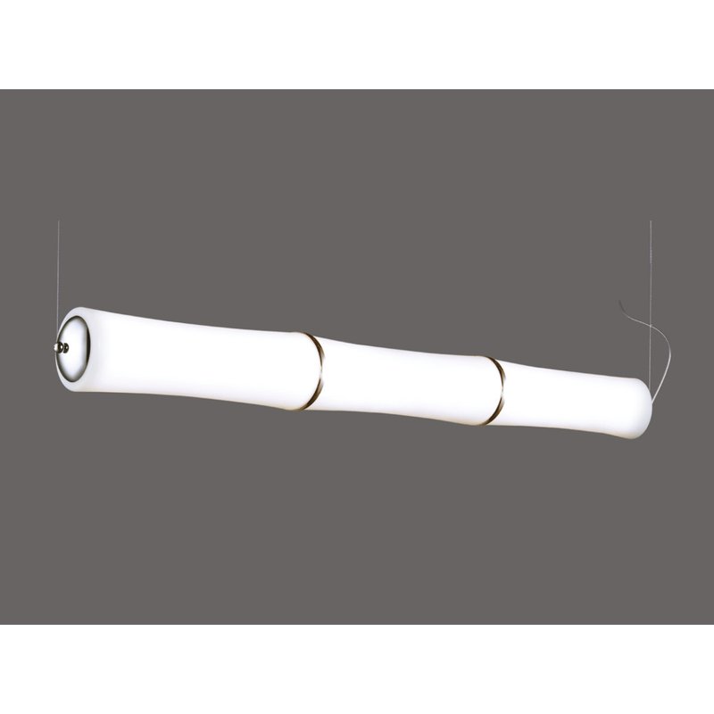 foto del prodotto lampada led a sospensione moderno forma 3 canne bambu lunga 1310mm 52w 3000k dimmerabile triac dimmer sku-3979
