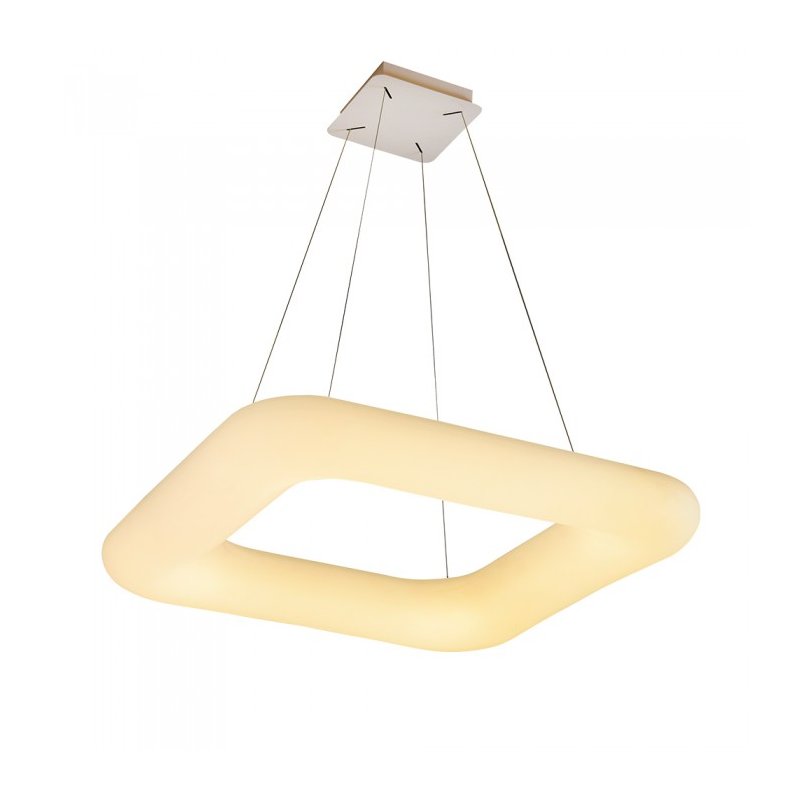 foto del prodotto lampada led a sospensione moderno quadrata cct 750x750mm 80w dimmerabile telecomando 3 in 1 sku-3964