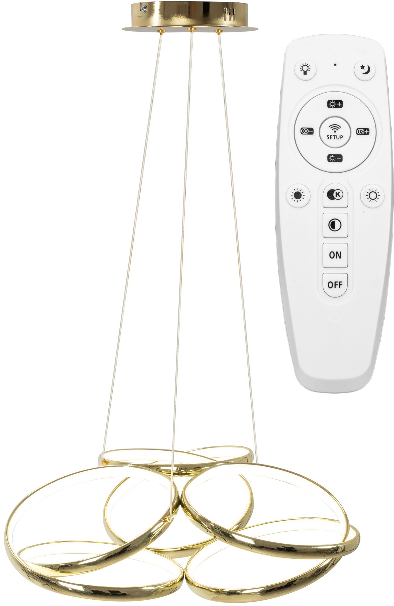 foto del prodotto lampada led app794-cp flat gold