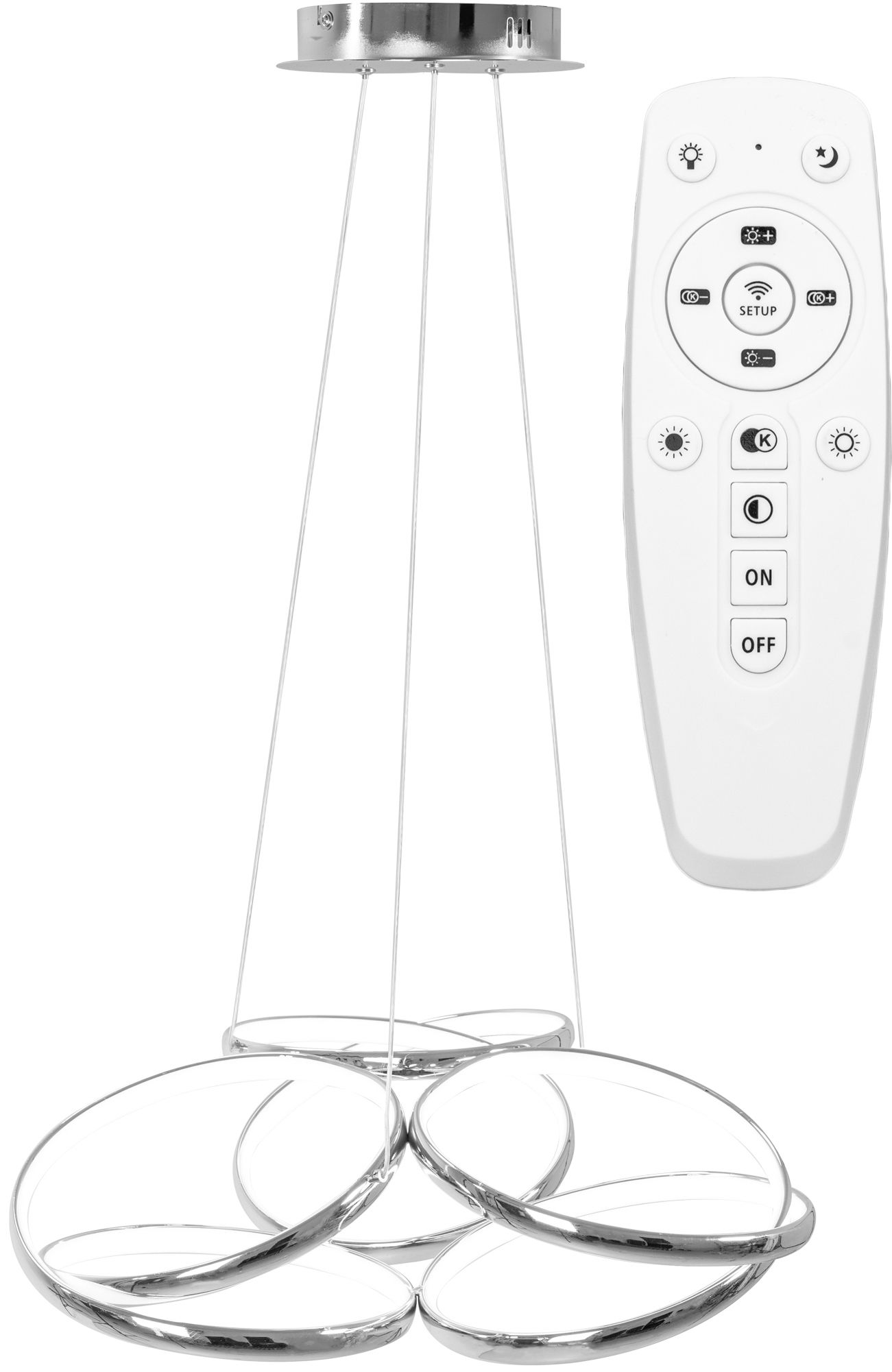 foto del prodotto lampada led app795 cp flat chrom