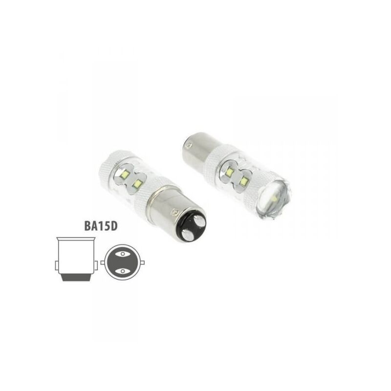 foto del prodotto lampada led ba15d 50w 12v 24v bianco freddo 6000k luci per barca