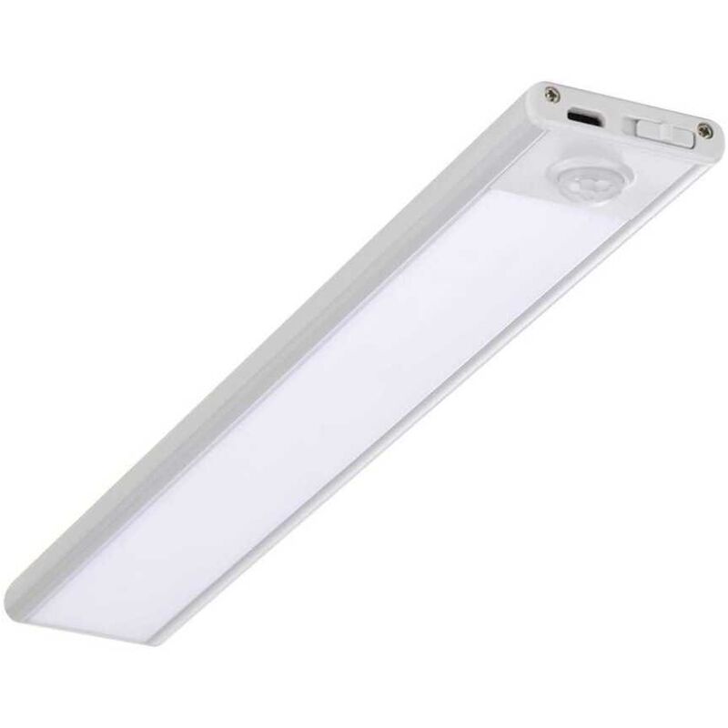 foto del prodotto lampada led barra per armadio ricaricabile usb 1.5w con sensore porta luce mobili colore argento luce 4000k sku 2958 v tac