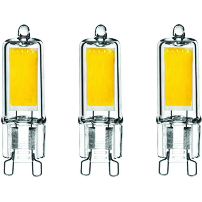 foto del prodotto lampada led bispina g9 set 3 pezzi 2w g9 2700 k calda 200 lumen 240 