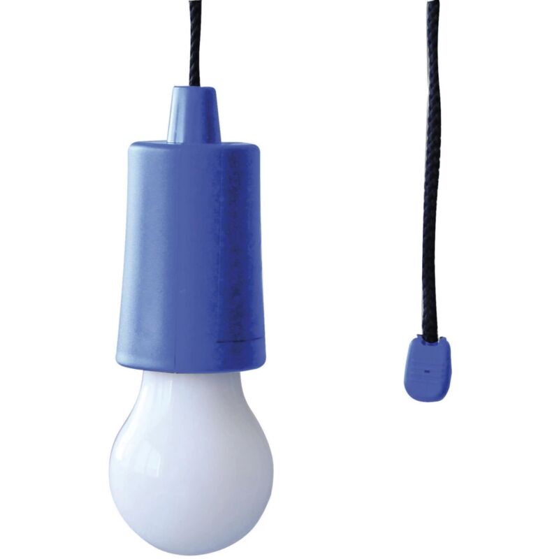foto del prodotto lampada led con corda appendibile blu