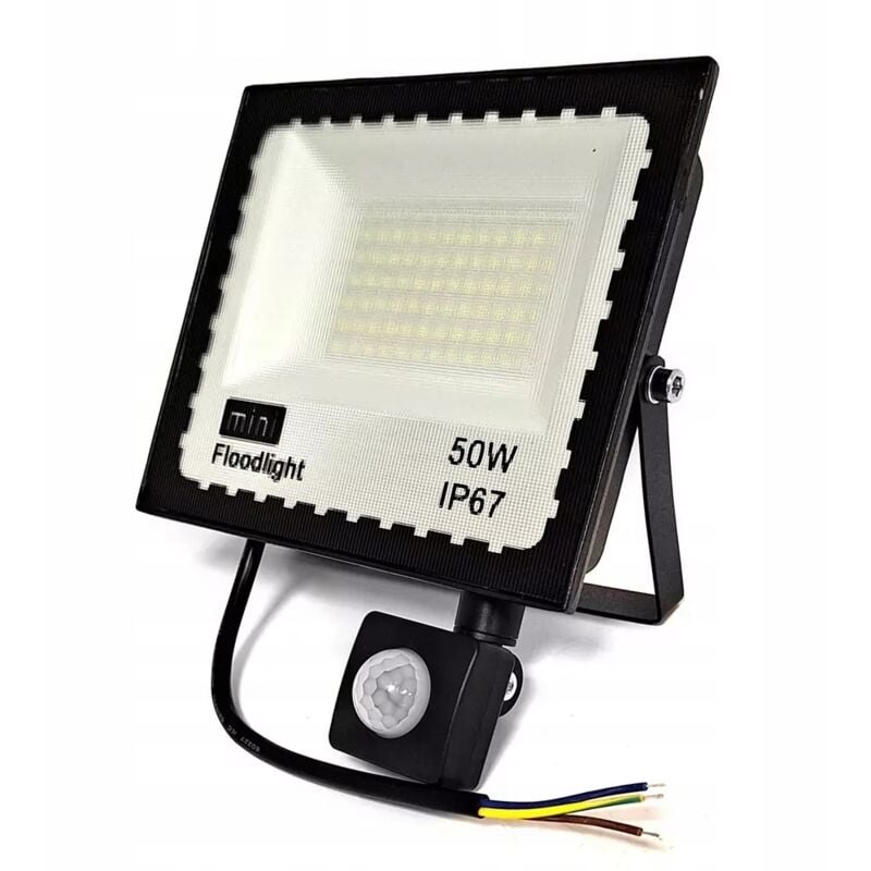 foto del prodotto lampada led da esterno con sensore di movimento 50w crepuscolare ip65