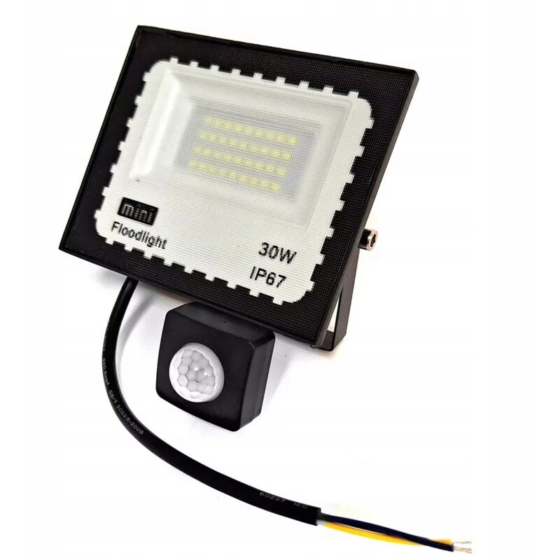 foto del prodotto lampada led da esterno con sensore di movimento e crepuscolare 30w potente