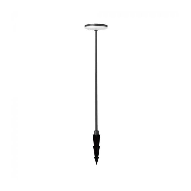 foto del prodotto lampada led da giardino 12w con picchetto a con doppio fissaggio a terra colore antracite d 15h 80cm 3000k ip65 v tac