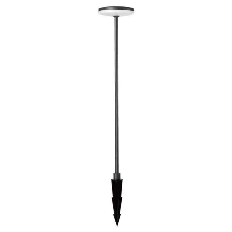 foto del prodotto lampada led da giardino 12w con picchetto a con doppio fissaggio a terra colore antracite d 15h 80cm 4000k ip65 v tac