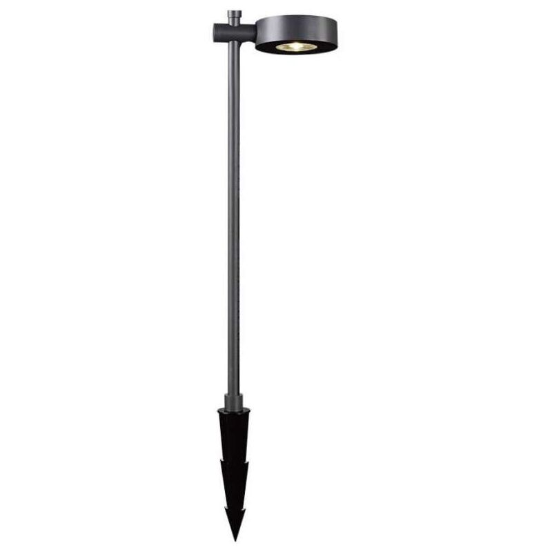 foto del prodotto lampada led da giardino 6w con picchetto a con doppio fissaggio a terra colore nero h 102cm 4000k ip65 v tac