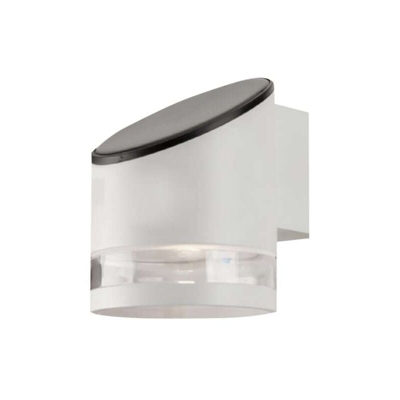 foto del prodotto lampada led da giardino cilindrica con pannello solare 1w bianco 3000k ip54 v tac