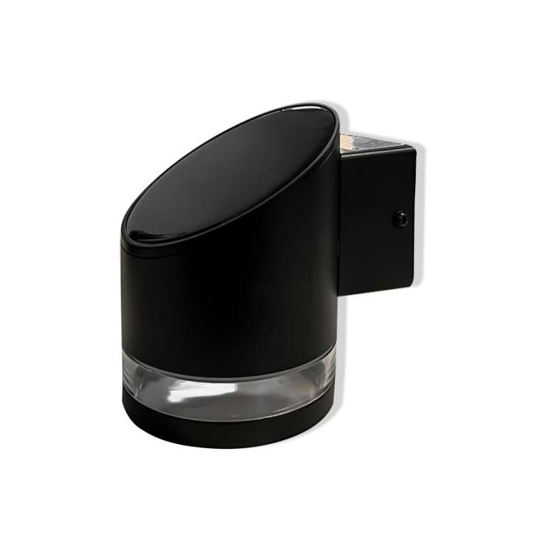 foto del prodotto lampada led da giardino cilindrica con pannello solare 1w corpo nero 12190112.5mm 3000k ip54 v tac