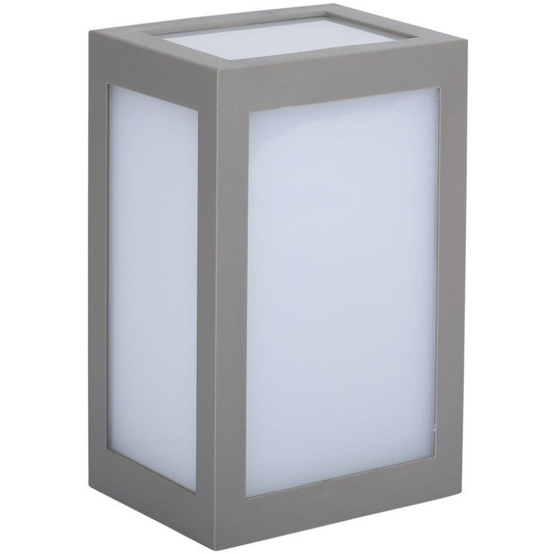 foto del prodotto lampada led da muro a lanterna 12w 110lm w colore grigio bianco naturale ip65 v tac
