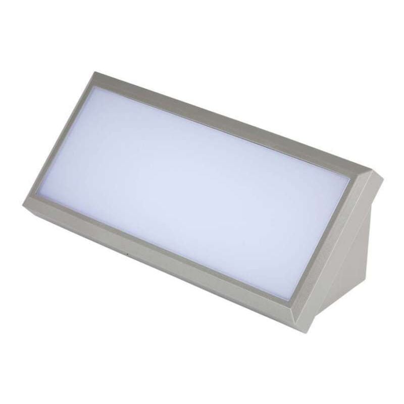 foto del prodotto lampada led da muro angolare 12w colore grigio 6400k ip65 v tac