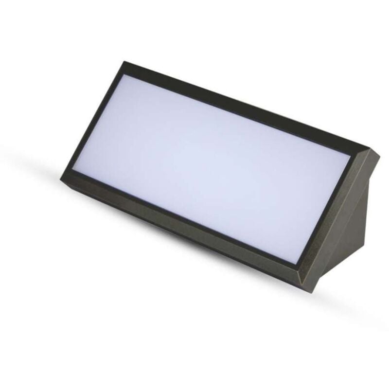 foto del prodotto lampada led da muro angolare 12w colore nero 3000k ip65 - v-tac