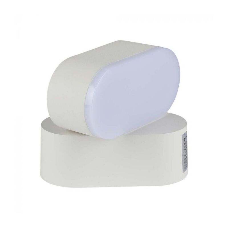 foto del prodotto lampada led da muro ovale 5w 110lm w colore bianco con testa ruotabile bianco caldo ip65 v tac