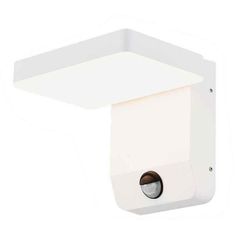 foto del prodotto lampada led da muro quadrata 17w 150lm w con sensore colore bianco bianco caldo ip65 - v-tac