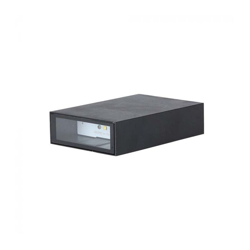 foto del prodotto lampada led da muro rettangolare 4w colore nero 3000k ip65 - v-tac