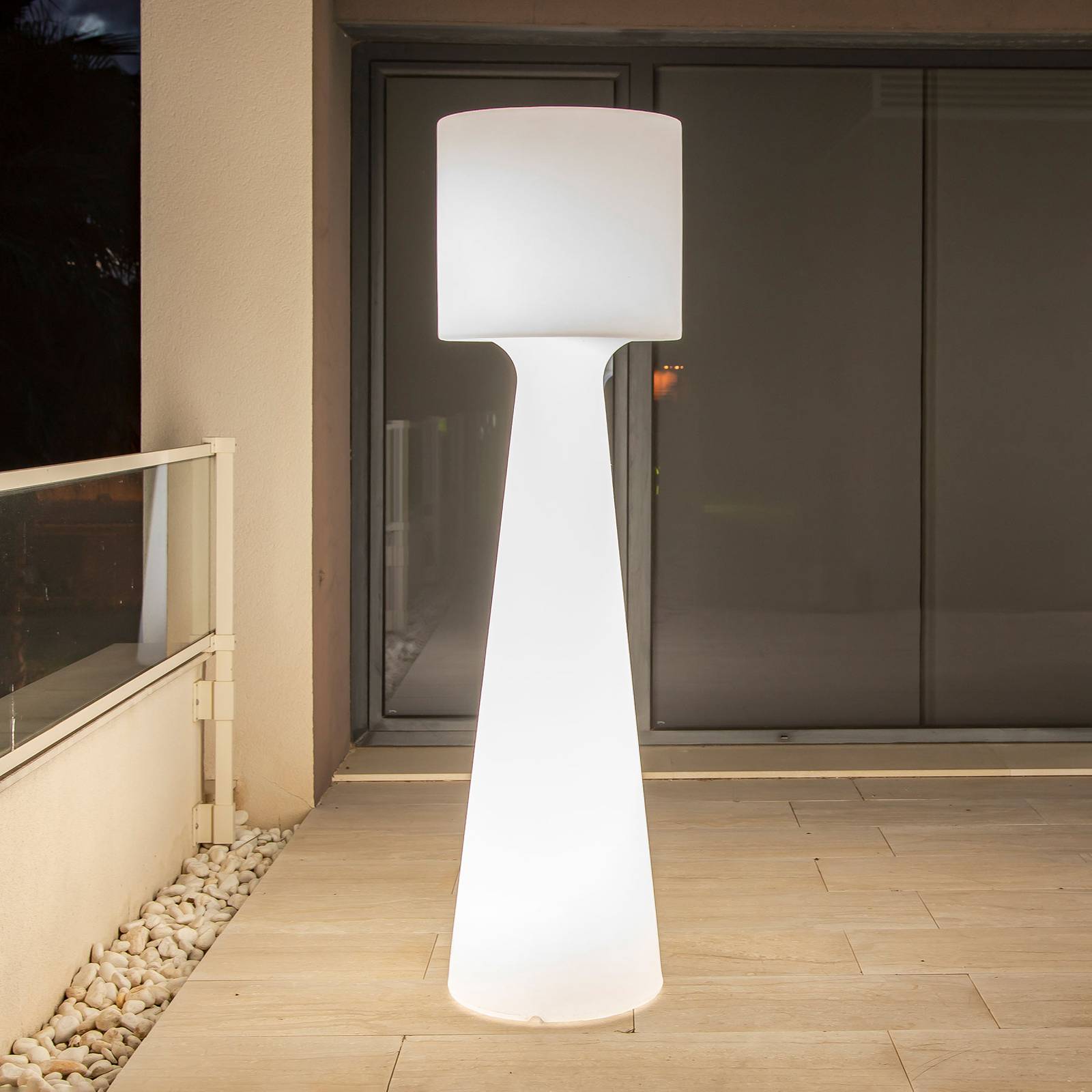 foto del prodotto lampada led da pavimento newgarden grace, a batteria ricaricabile, altezza