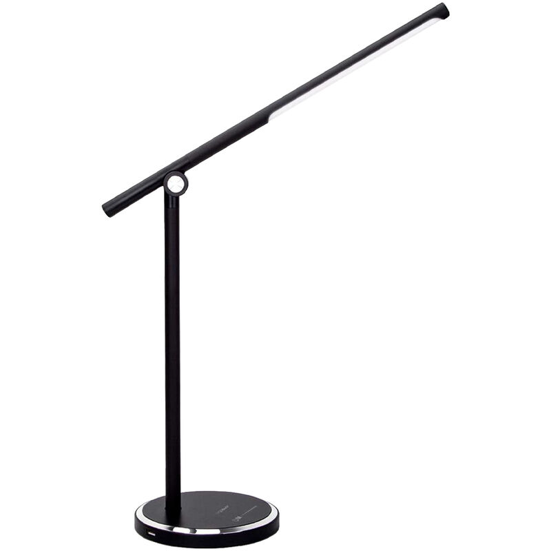 foto del prodotto lampada led da scrivania 8w 3000 6000k nero aigostar uscita usb
