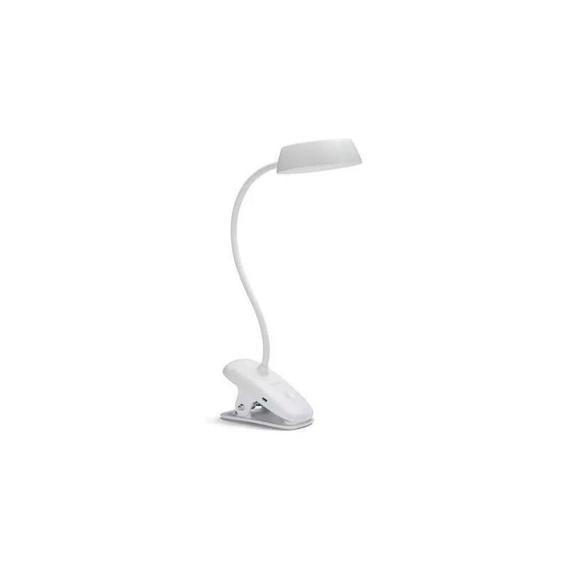 foto del prodotto lampada led da tavolo donutclip bianco a morsetto 4000k