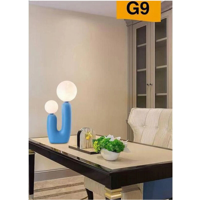 foto del prodotto lampada led da tavolo lume alien attacco 2xg9 max 60w ip20 varie colorazioni d14 blu trade shop traesio