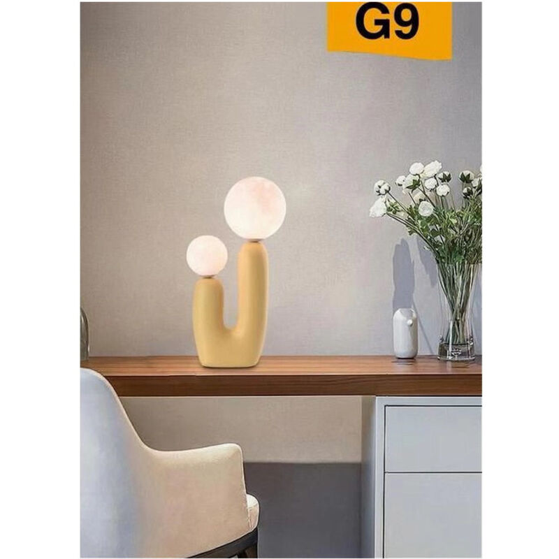 foto del prodotto lampada led da tavolo lume alien attacco 2xg9 max 60w ip20 varie colorazioni d14 giallo trade shop traesio
