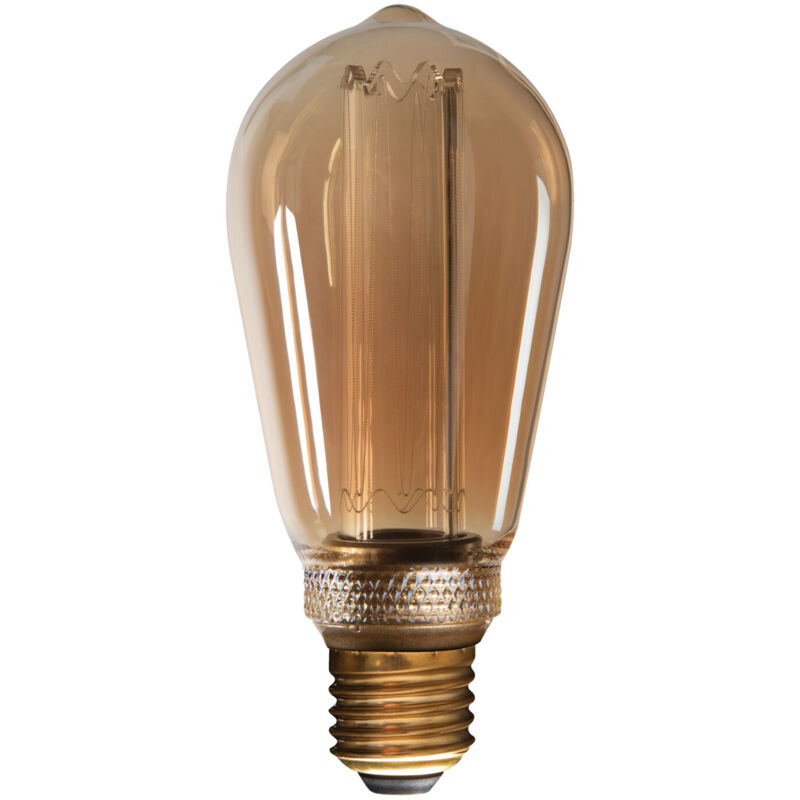 foto del prodotto lampada led decorativa st64 amber e27 4w 1800k vetro