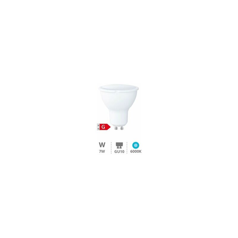 foto del prodotto lampada led dicroica 6w gu10 6000k dimmerabile