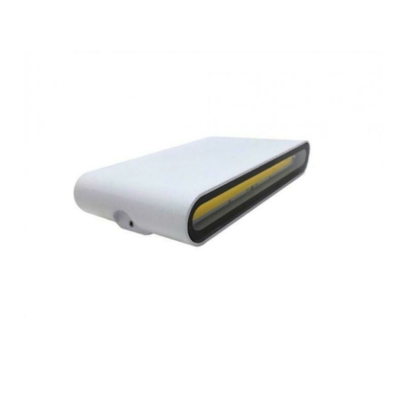 foto del prodotto lampada led doppio luce 12w grigio applique da esterno da parete 230v led cob 4200k