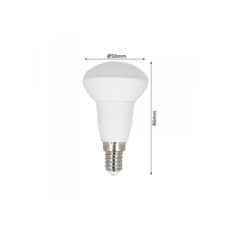 foto del prodotto lampada led e14 r50 par16 5w 50w 220v bianco freddo 6400k sku 140