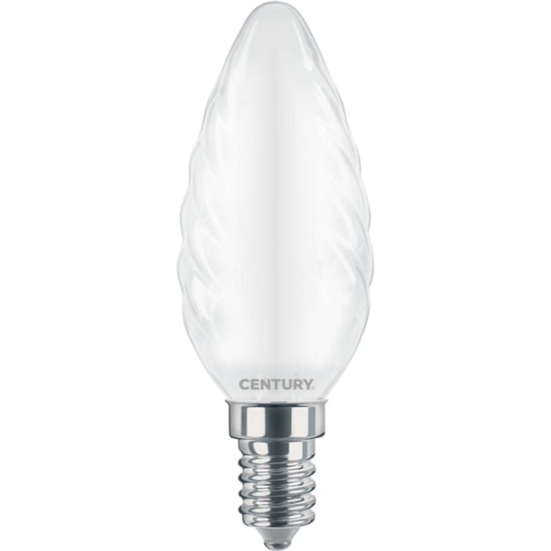foto del prodotto lampada led filamento a tortiglione 4watt e14 3000k century instor 041430