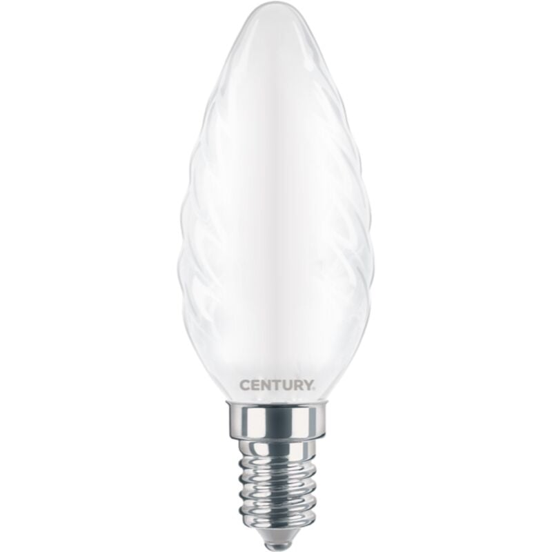 foto del prodotto lampada led filamento a tortiglione 4watt e14 6500k century instor 041460