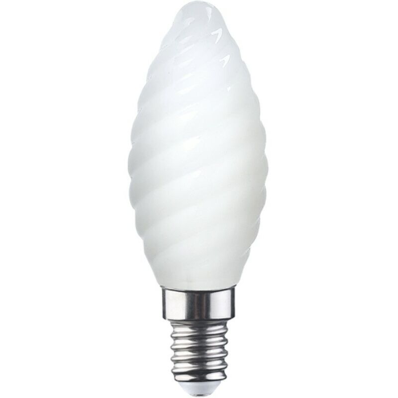 foto del prodotto lampada led filamento maurer tortiglione milky e14 4,5w 470lm 2700k