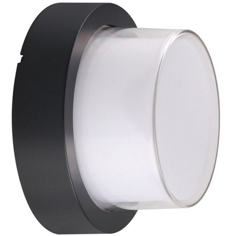 foto del prodotto lampada led fissaggio a muro 12w forma rotonda colore nero v-tac vt-828-rd