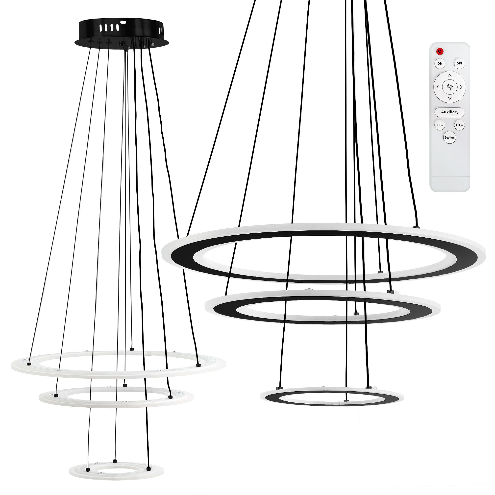 foto del prodotto lampada led g040-3cp black