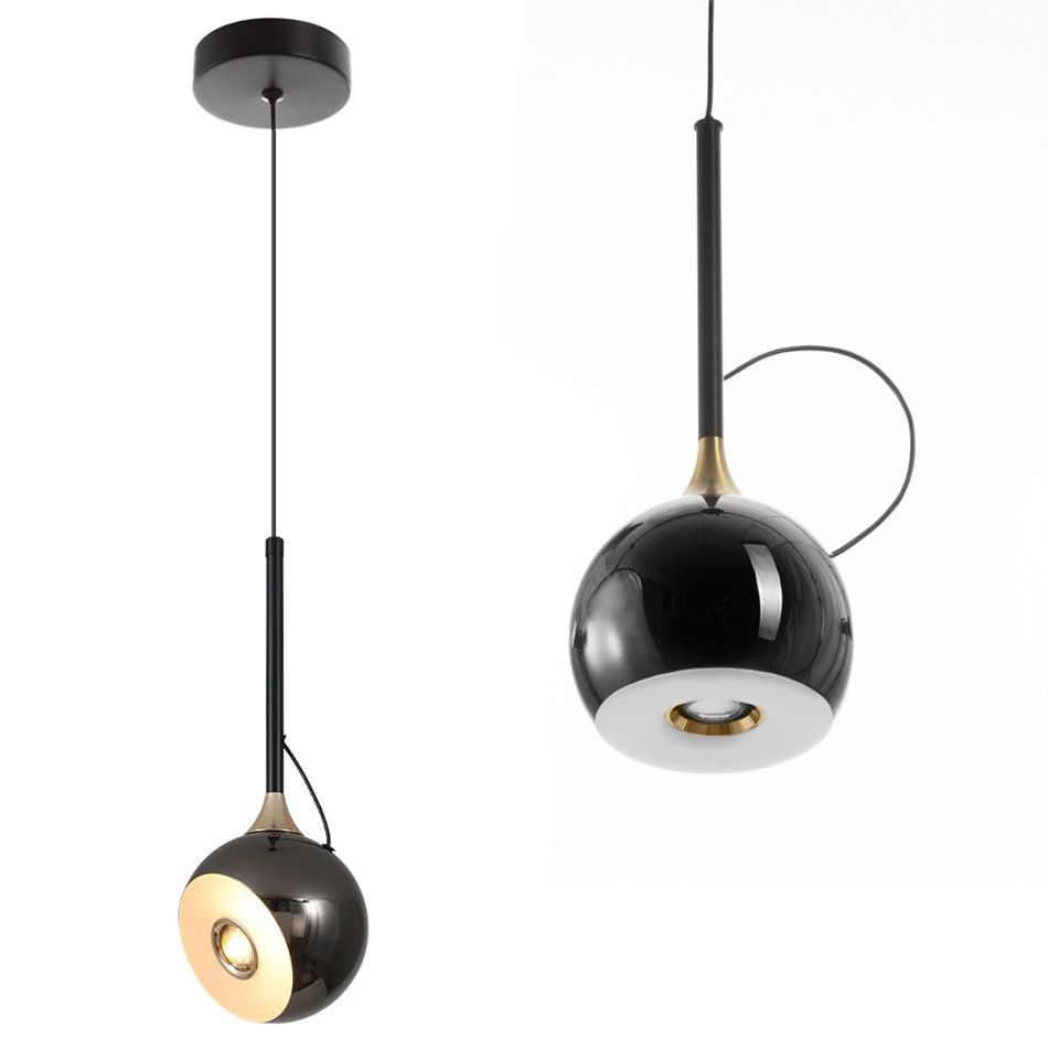 foto del prodotto lampada led g087-1cp black chrome