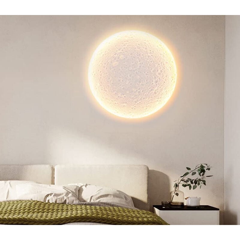 foto del prodotto lampada led gesso bianco incasso 18w luce naturale plafoniera luna scomparsa
