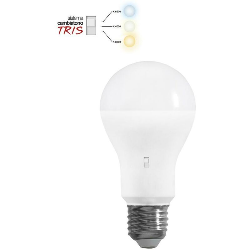 foto del prodotto lampada led goccia 17w e27 con sistema cambiatono stone 11000 bnc