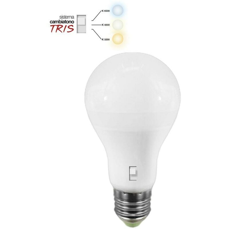 foto del prodotto lampada led goccia 20w e27 con sistema cambiatono stone 11026 bnc