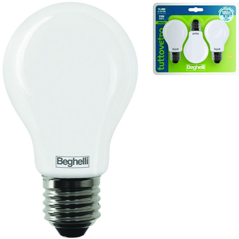 foto del prodotto lampada led goccia tuttovetro e27 in blister 8w 6500 k fredda 1055 lm 60x105h