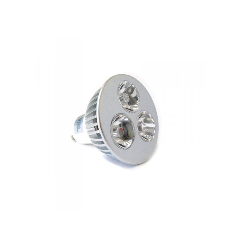 foto del prodotto lampada led gu10 3x1w 220v bianco caldo 3000k
