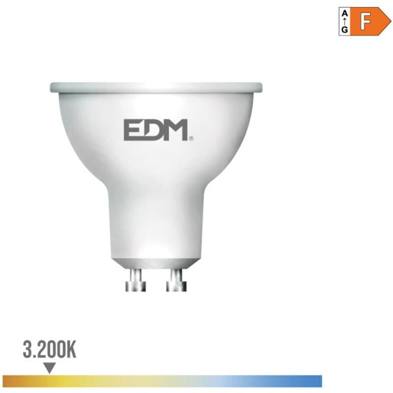foto del prodotto lampada led gu10 600 7w 600lmfralatn luce calda 3200k 120 120 5x5,5cm