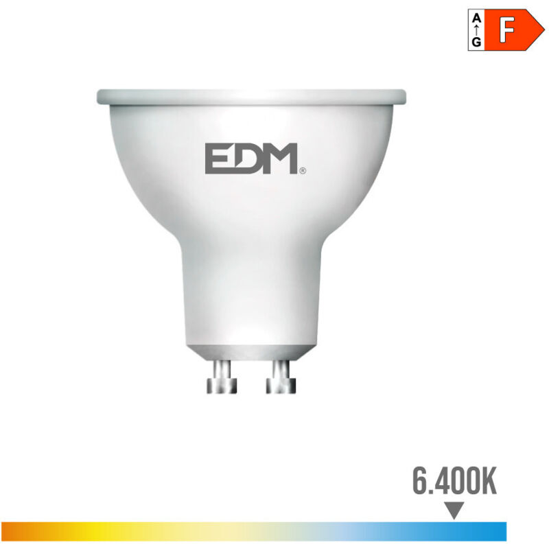 foto del prodotto lampada led gu10 7w 550 550lmfralatn 6400kfralatn luce fredda 45 45 5 5x5,5cm