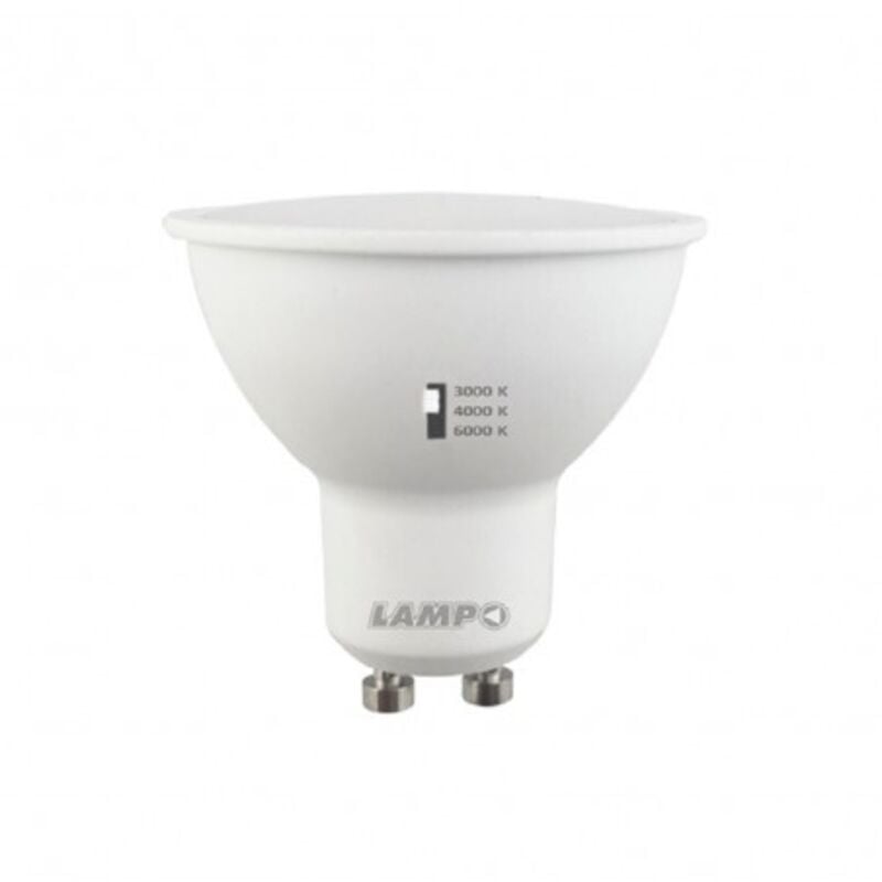 foto del prodotto lampada led gu10 8w 3 4 6000k tricolor