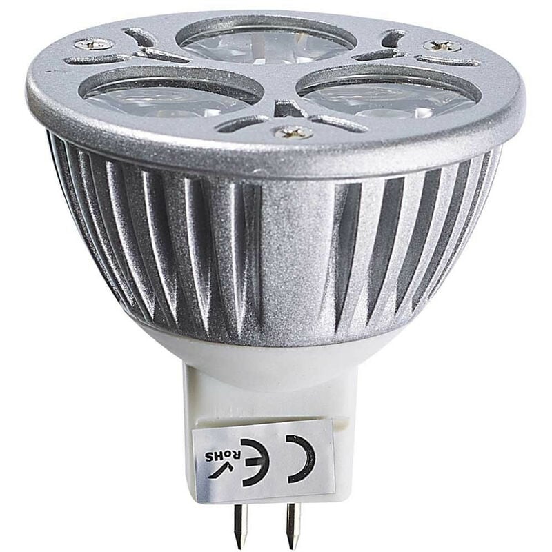 foto del prodotto lampada led gu5.3 mr16 triled 3x2w 6w 370lm 60 bianco caldo 2800k