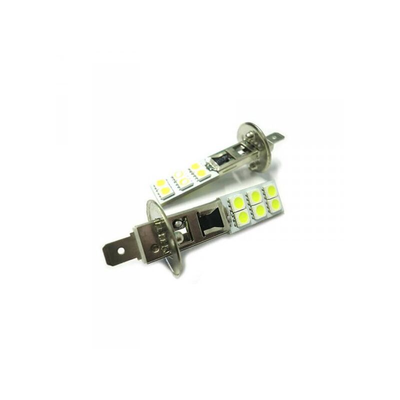 foto del prodotto lampada led h1 12 smd 5050 luci fendinebbia bianco freddo 6000k 12v 2w