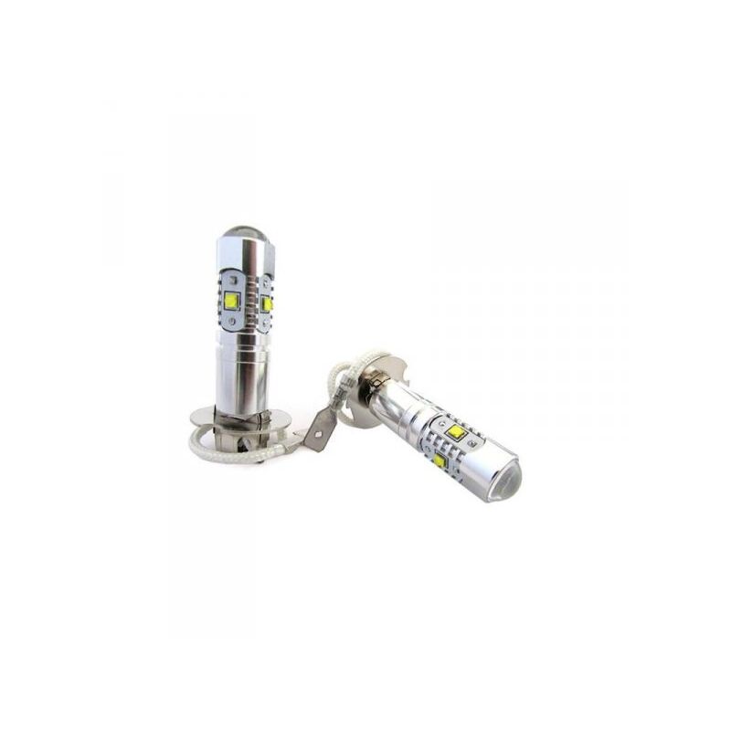 foto del prodotto lampada led h3 pk22s 30w 12v con 6 led cree da 5w super potente e bianco per fendinebbia
