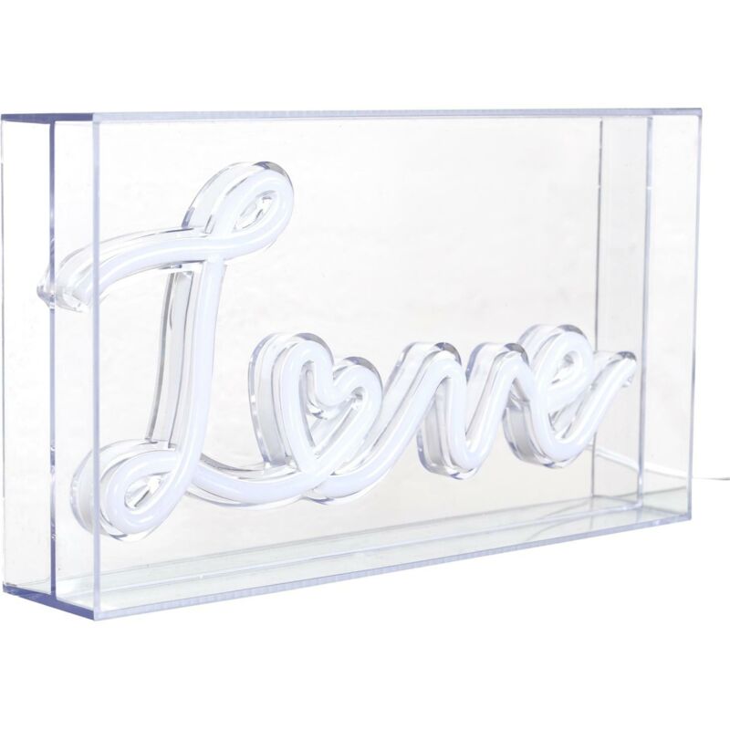 foto del prodotto lampada led in acrilico love