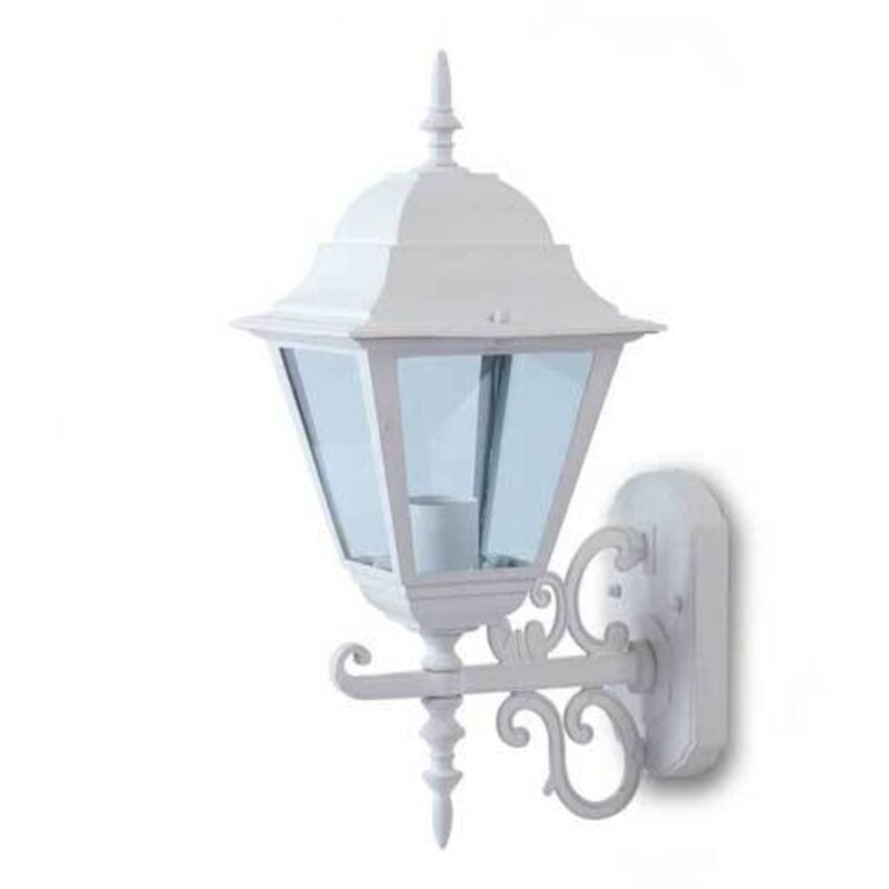 foto del prodotto lampada led lanterna portalampada e27 max 60w rivolta verso in alto, bianco ip44 - v-tac